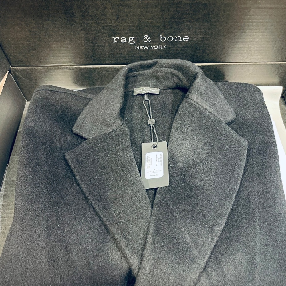 rag & bone Thea Wool Coat - Black - fits like a M/L - Picture 6 of 6